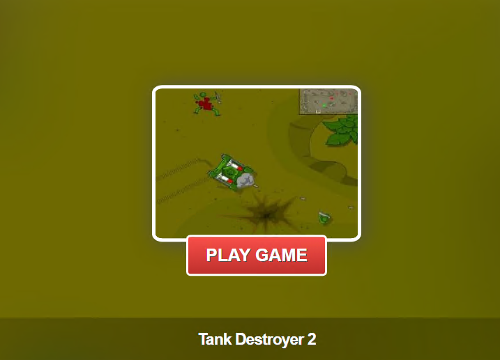 Tank Destroyer Game Online