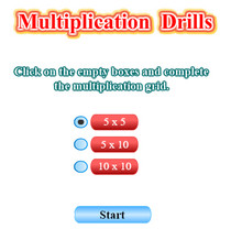 Multiplication Drills Game is a Cool Math Game
